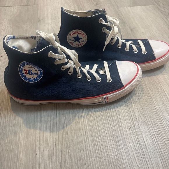 Converse Other - Converse High-Top Sneakers - Dark Blue and White